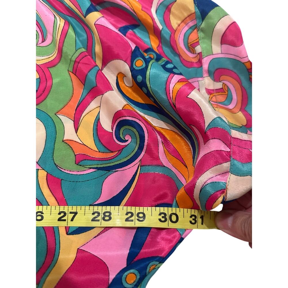 GOLD & SILVER PARIS Psychedelic Swirl Twist Front Dress One Size OS - Picture 6 of 9